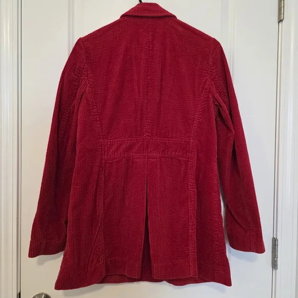 J. Jill Women's Red Corduroy Swing Jacket Size XS - Picture 8 of 8